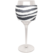 Wine Glass - Zebra